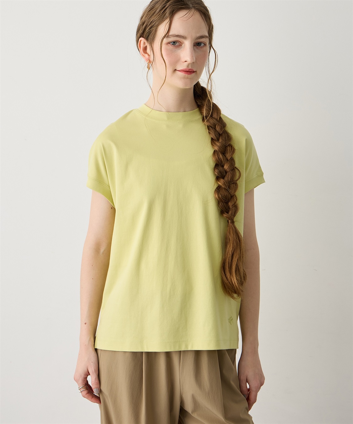 LE SOUK HOLIDAY モックネックスムースTシャツ【接触冷感・吸水速乾】_variation_6