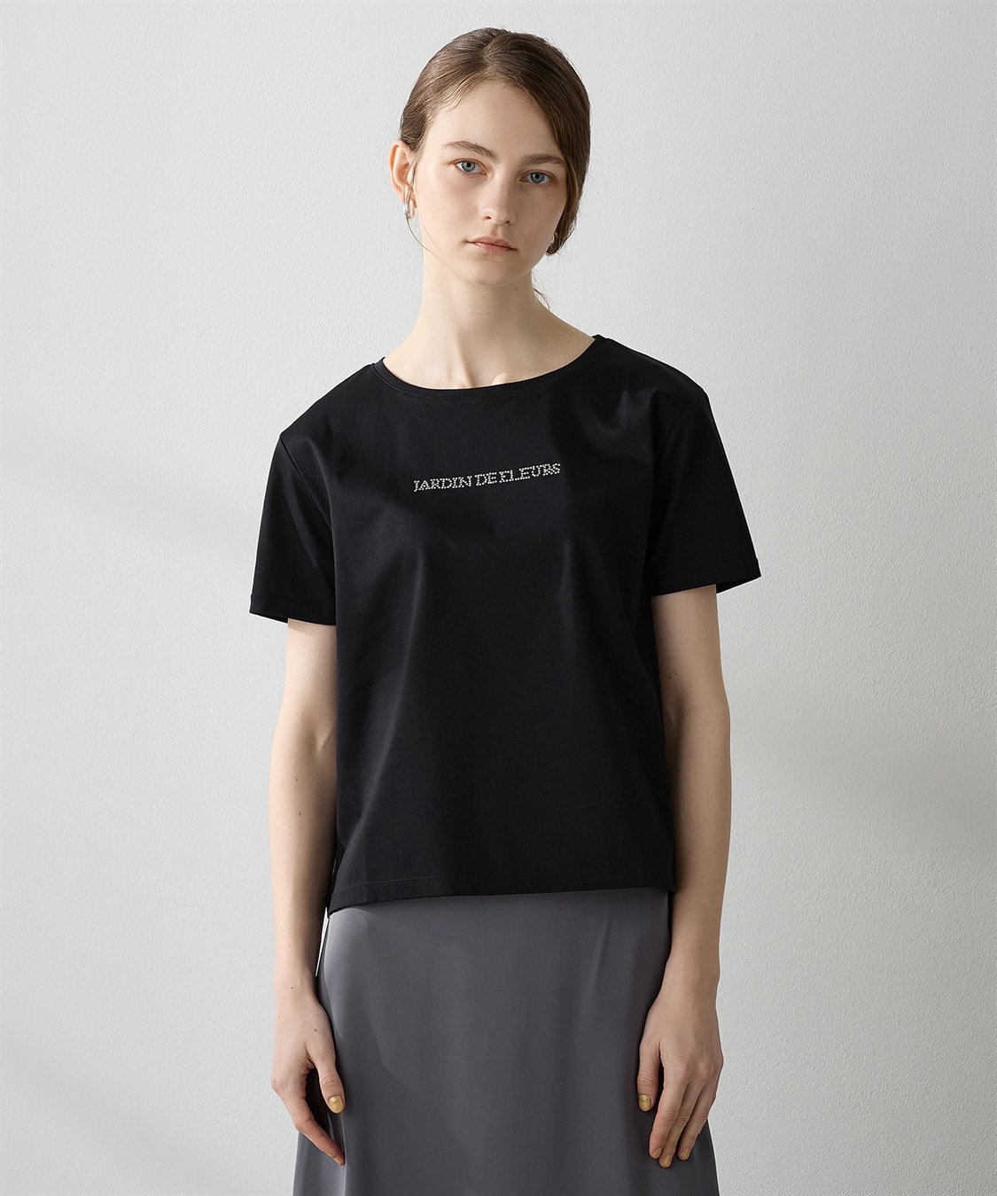 LE SOUK HOLIDAY 【接触冷感】ラインストーンTシャツ_variation_1