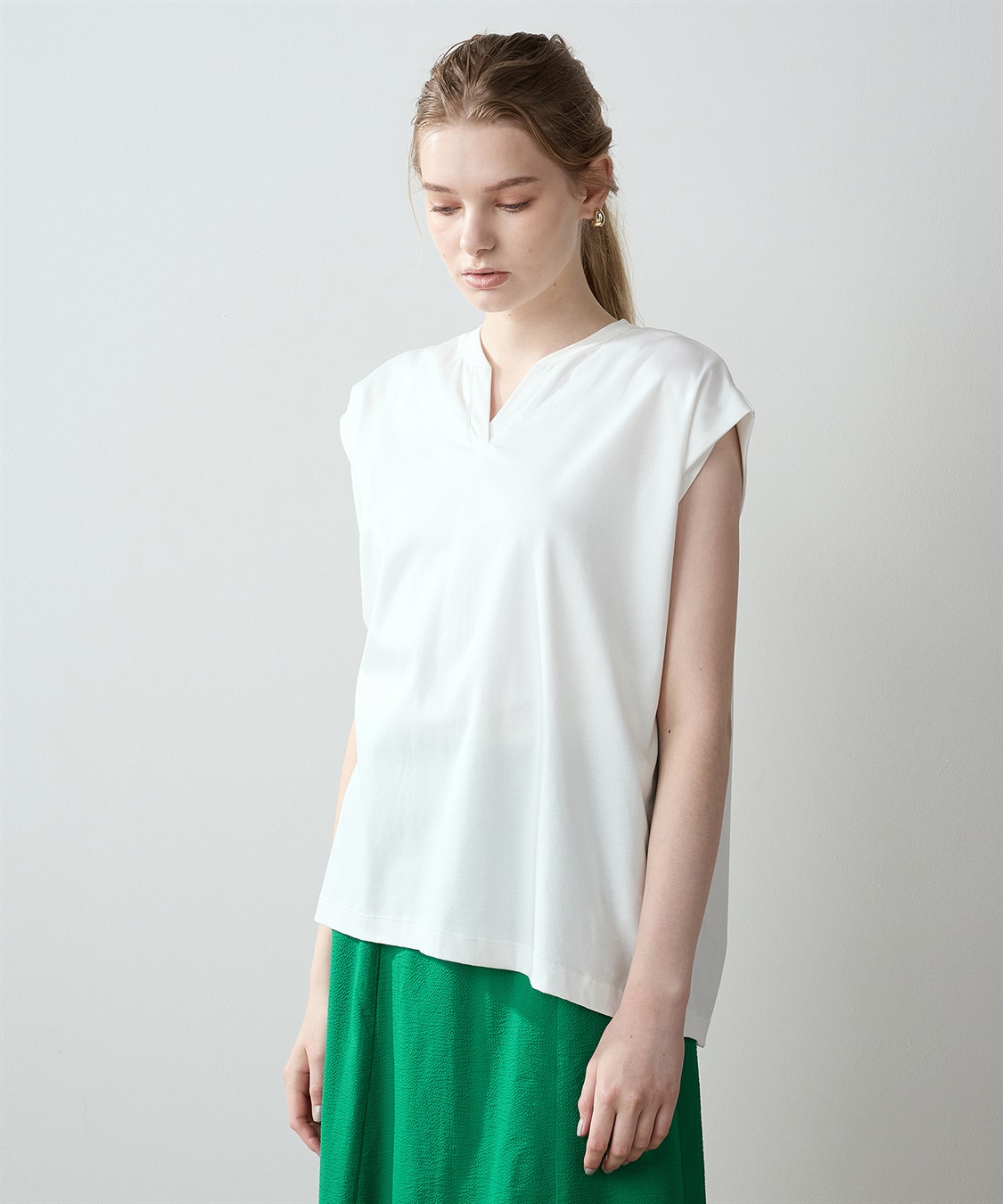 こちら1173 接触冷感】スキッパーTシャツ LE SOUK HOLIDAY｜クロスプラス