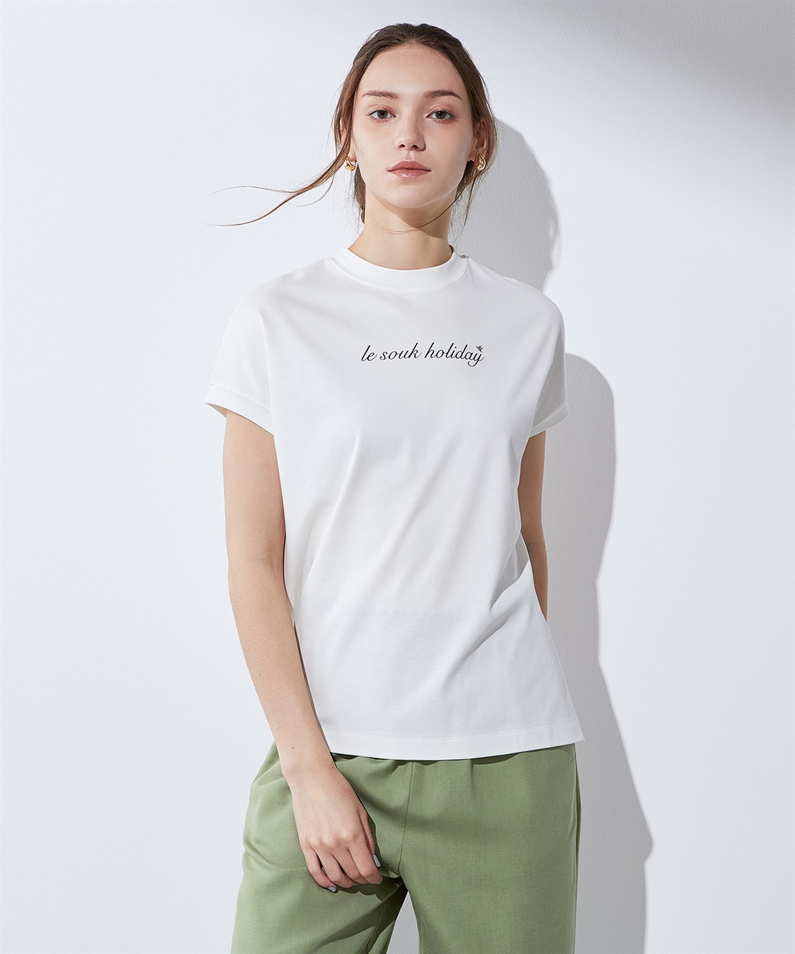汗じみ防止】ロゴTシャツ LE SOUK HOLIDAY｜クロスプラス公式