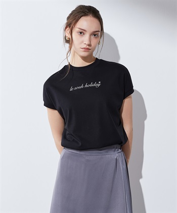 LE SOUK HOLIDAY 【汗じみ防止】ロゴTシャツ_variationthumb_1
