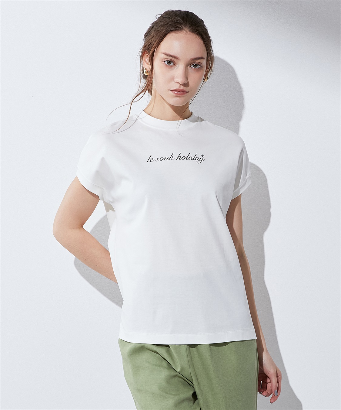 LE SOUK HOLIDAY 【汗じみ防止】ロゴTシャツ_variation_2