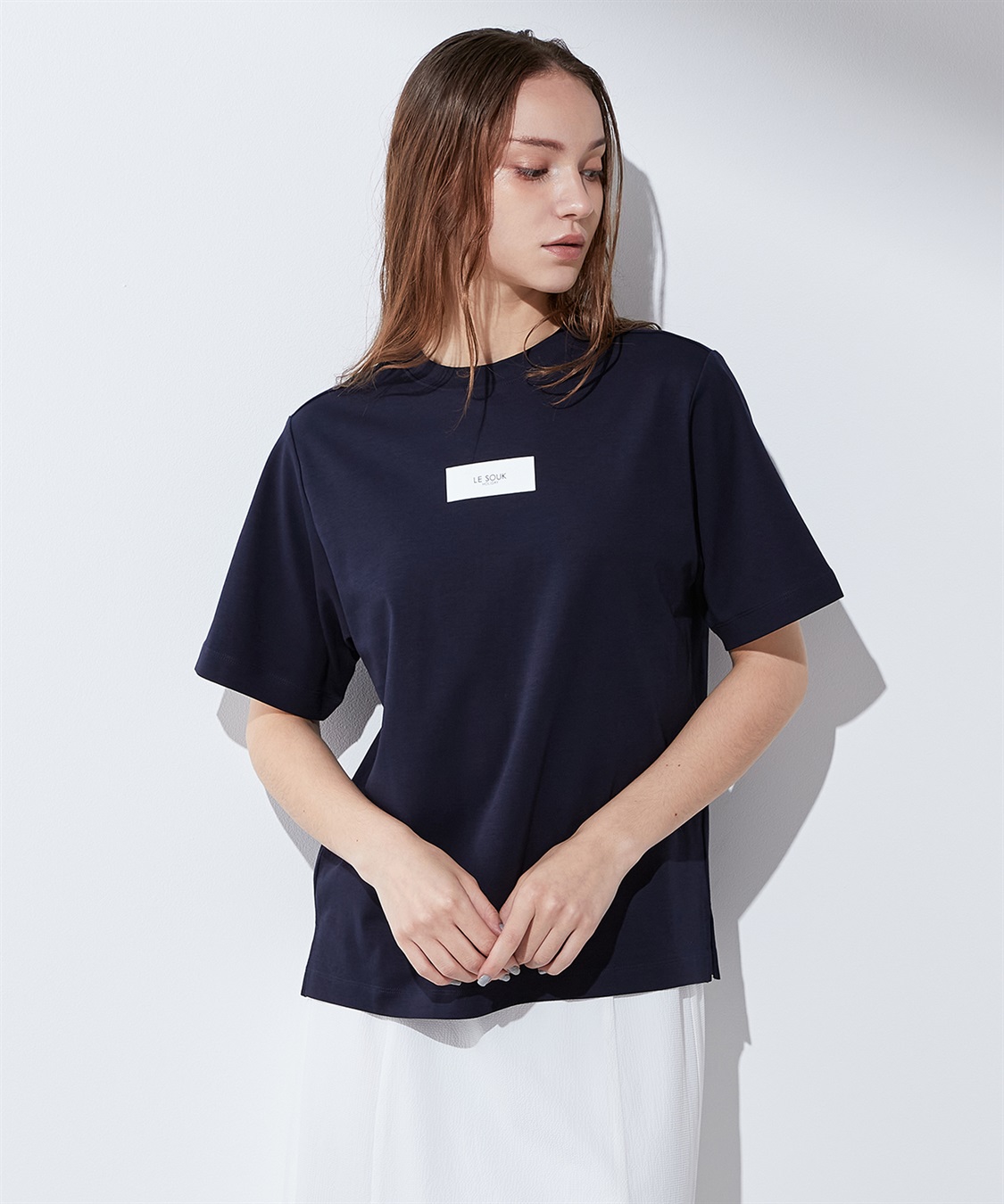 LE SOUK HOLIDAY 【接触冷感・汗じみ防止】ボックスロゴTシャツ_variation_3