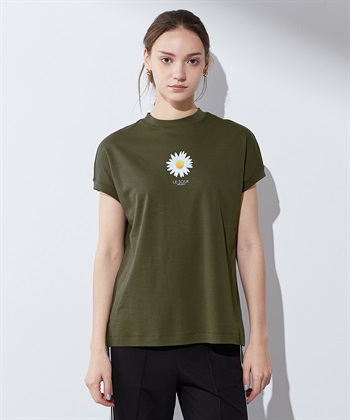 LE SOUK HOLIDAY 【接触冷感・汗じみ防止】フラワープリントTシャツ_variationthumb_2