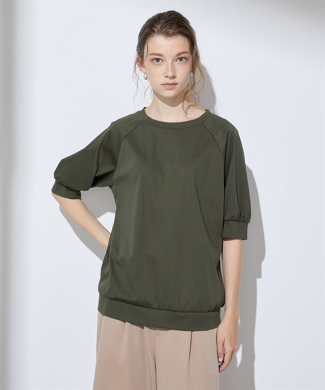 LE SOUK HOLIDAY 【接触冷感】クルーネックTシャツ_main