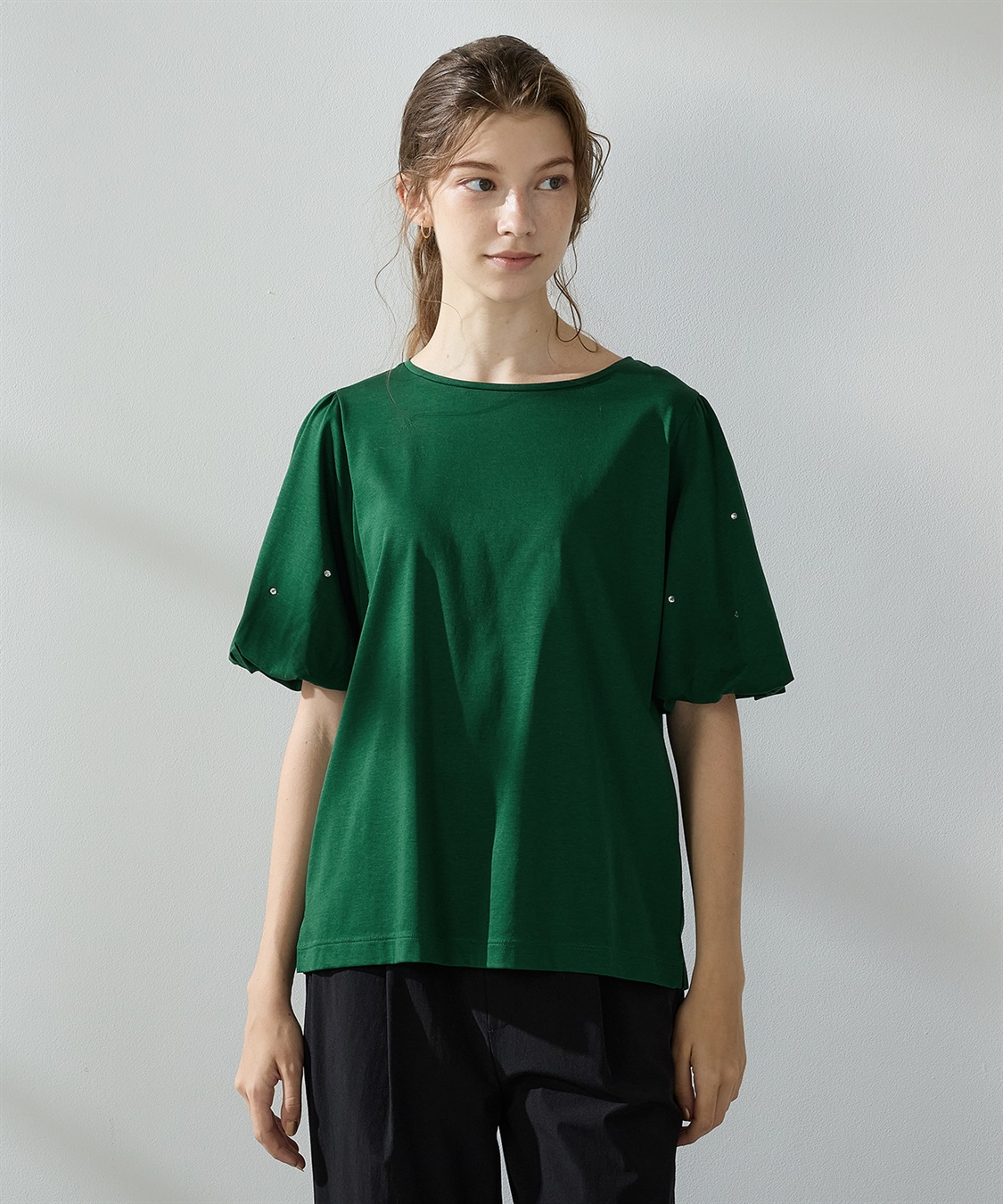 LE SOUK HOLIDAY 【接触冷感】バルーンスリーブTシャツ_main