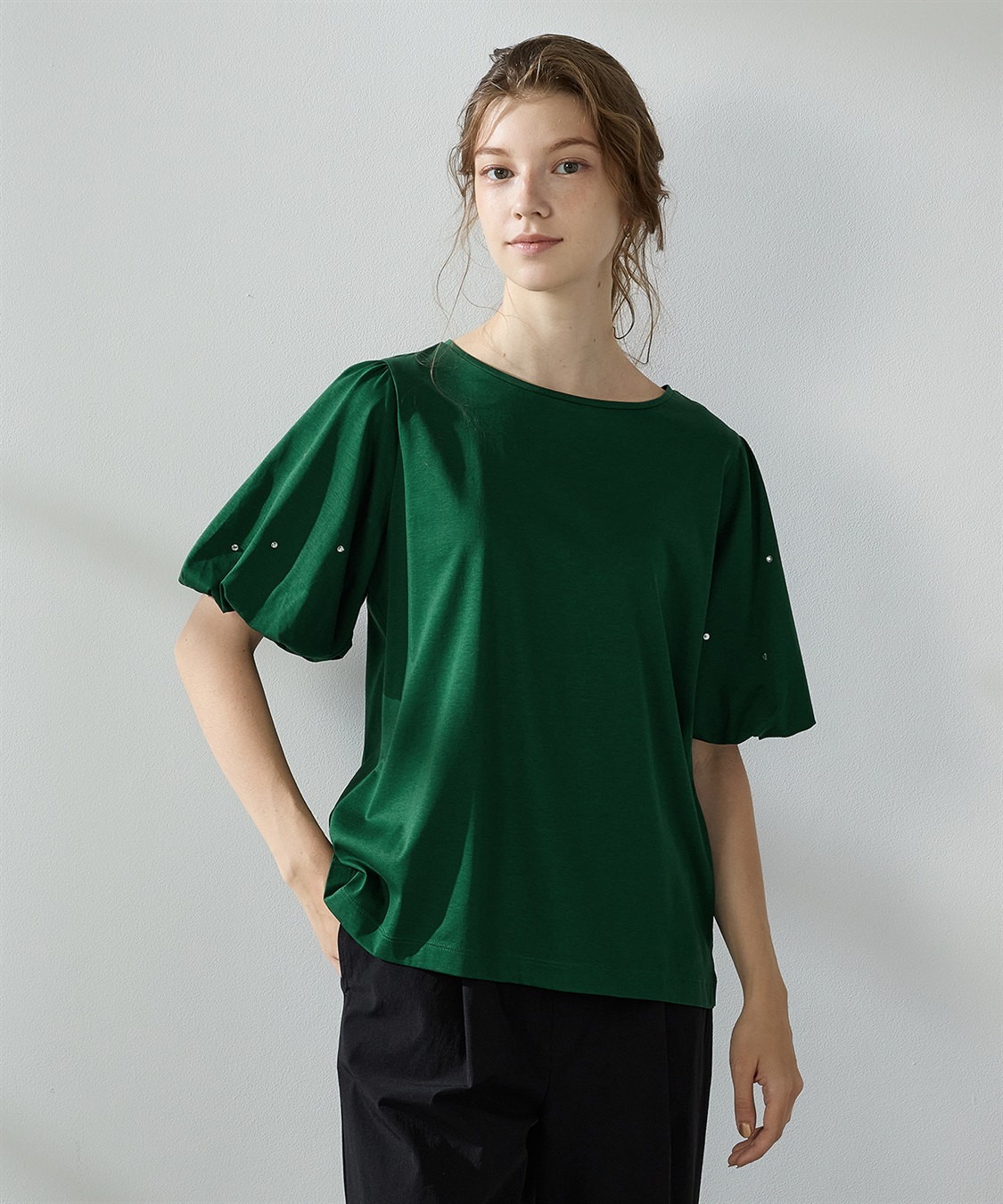 LE SOUK HOLIDAY 【接触冷感】バルーンスリーブTシャツ_variation_3