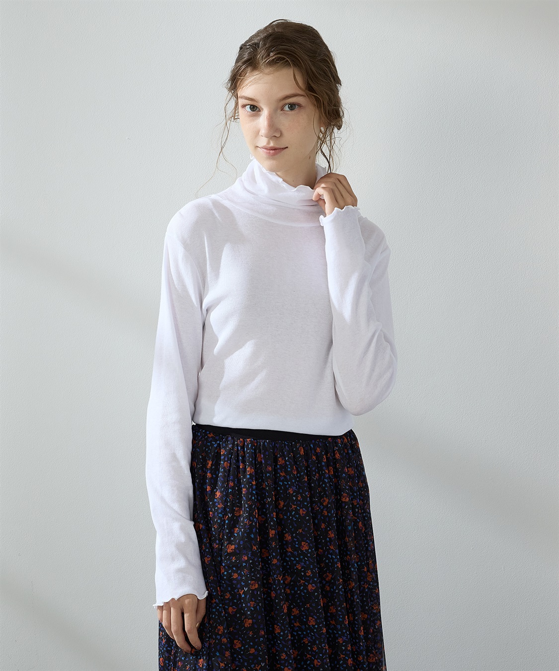 LE SOUK HOLIDAY 強撚ハイネックプルオーバー_variation_2