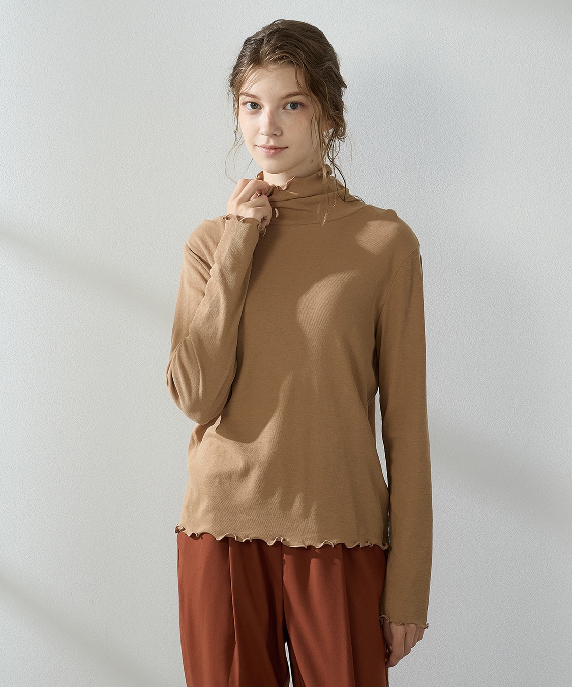 LE SOUK HOLIDAY 強撚ハイネックプルオーバー_variation_3