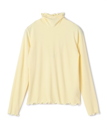 メロータートルネック リブプルオーバー(イエロー-M)