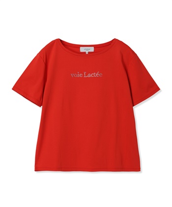 ラインストーンT(レッド-M)