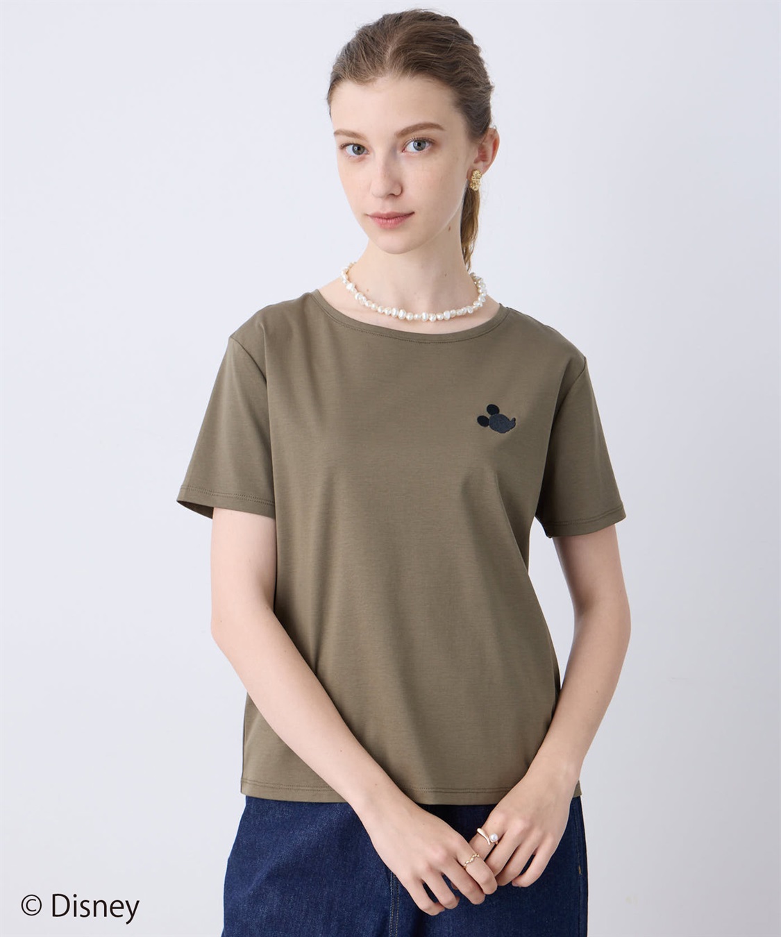 LE SOUK HOLIDAY Mickey Mouse／刺しゅうTシャツ_variation_3