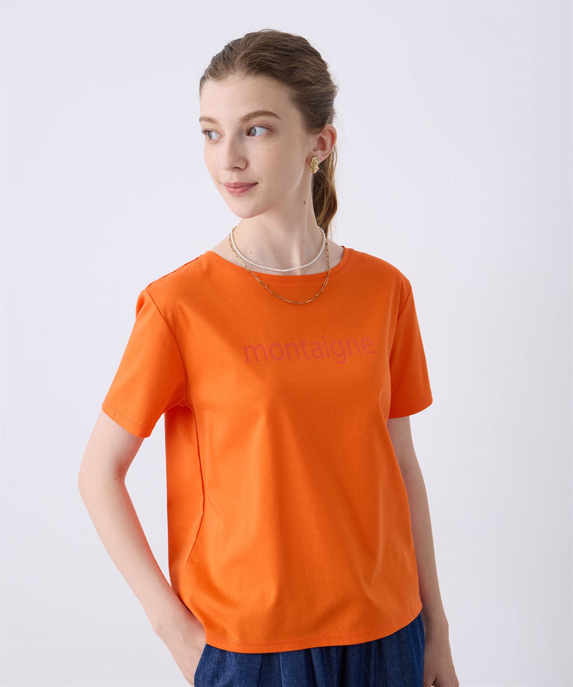 LE SOUK HOLIDAY 【接触冷感】スムースロゴTシャツ_variation_3