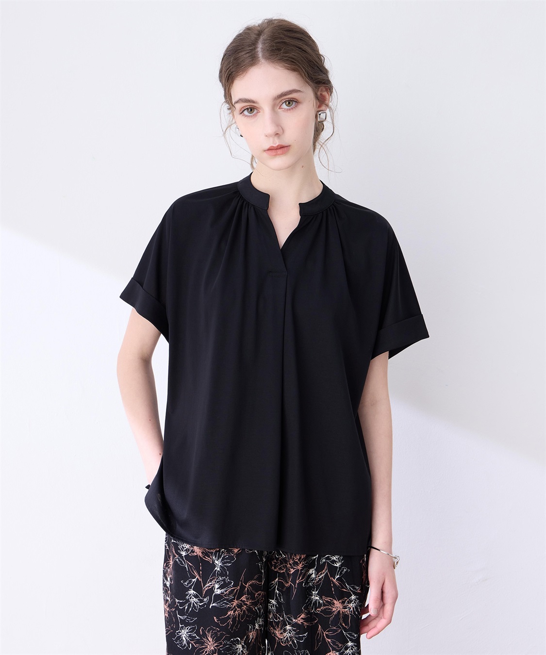 LE SOUK HOLIDAY 【接触冷感】ギャザースキッパーブラウス_variation_1