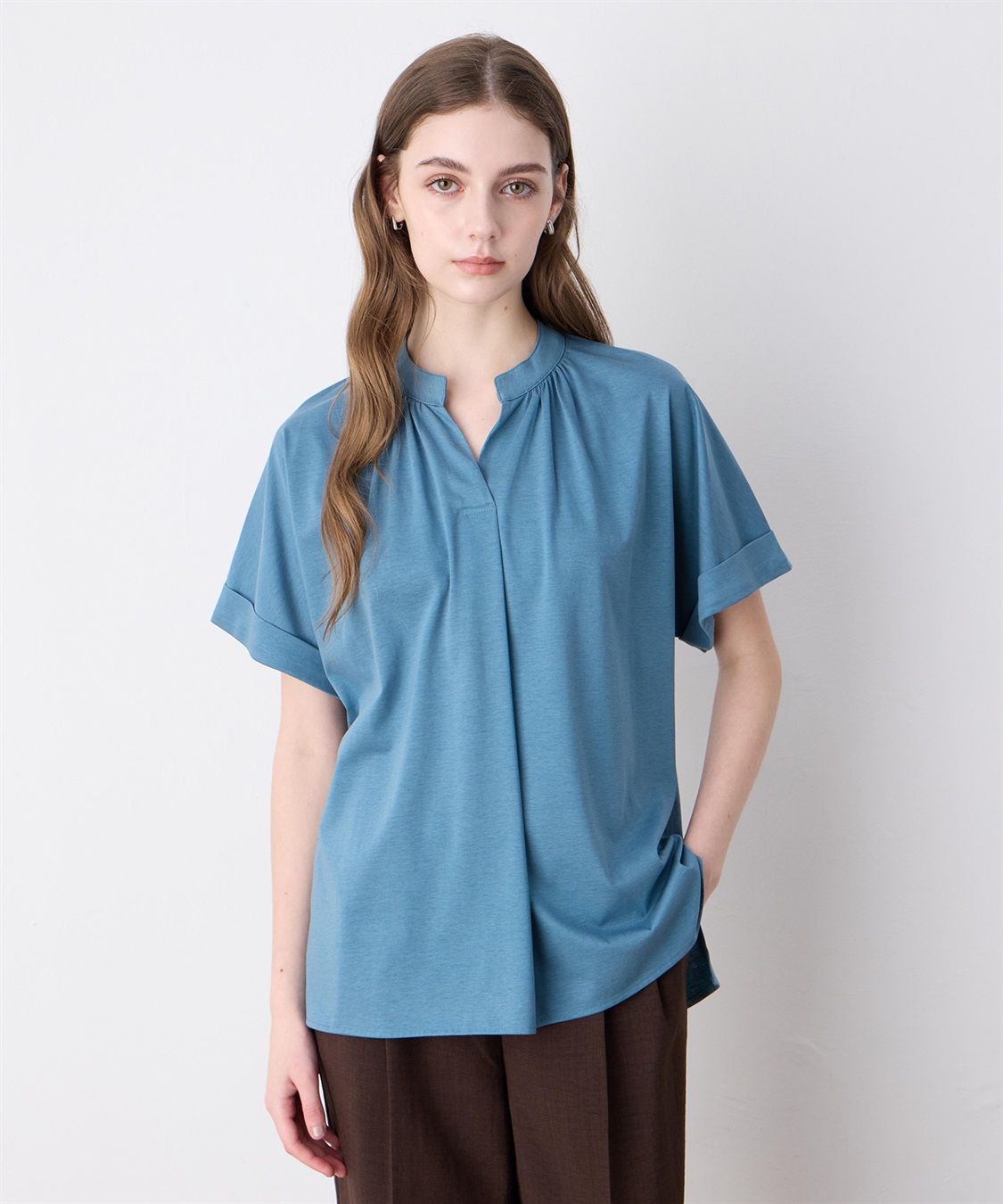 LE SOUK HOLIDAY 【接触冷感】ギャザースキッパーブラウス_variation_3