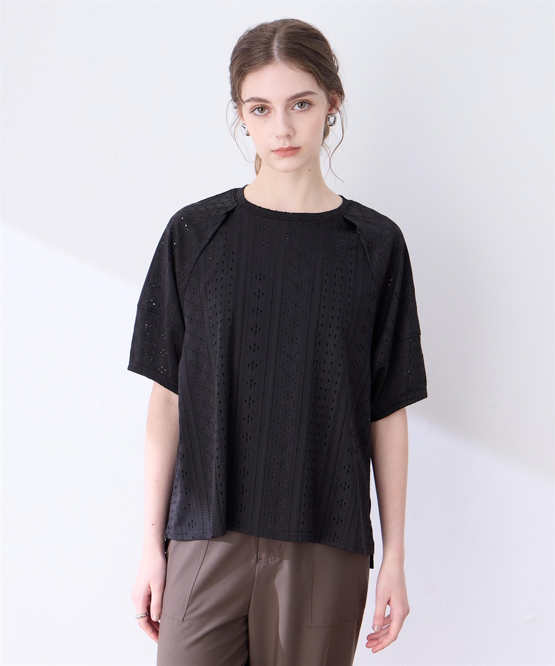 LE SOUK HOLIDAY カットレースランタンスリーブプルオーバー_variation_1