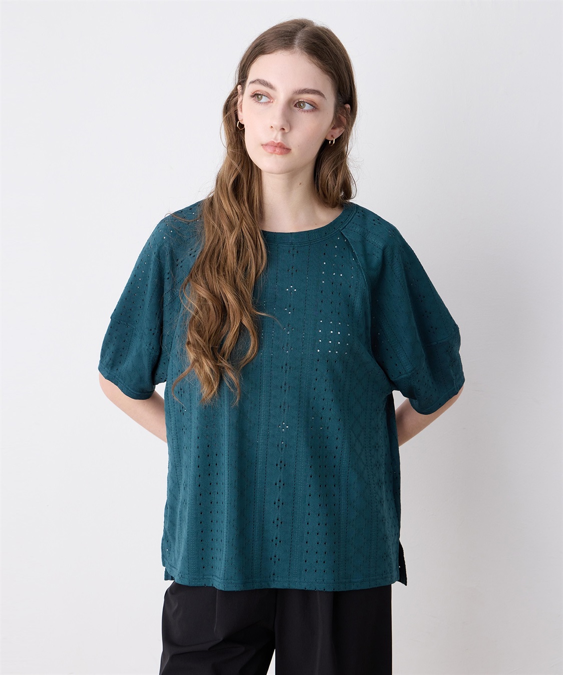 LE SOUK HOLIDAY カットレースランタンスリーブプルオーバー_variation_3