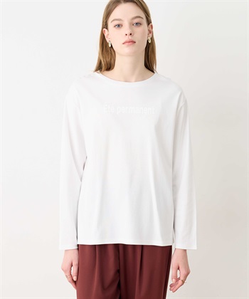 ロゴプリントロンT(オフホワイト-M)