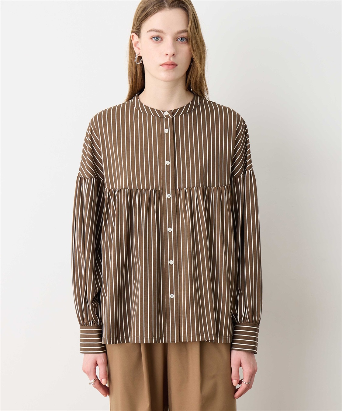 LE SOUK HOLIDAY ギャザーフレアブラウス_variation_1