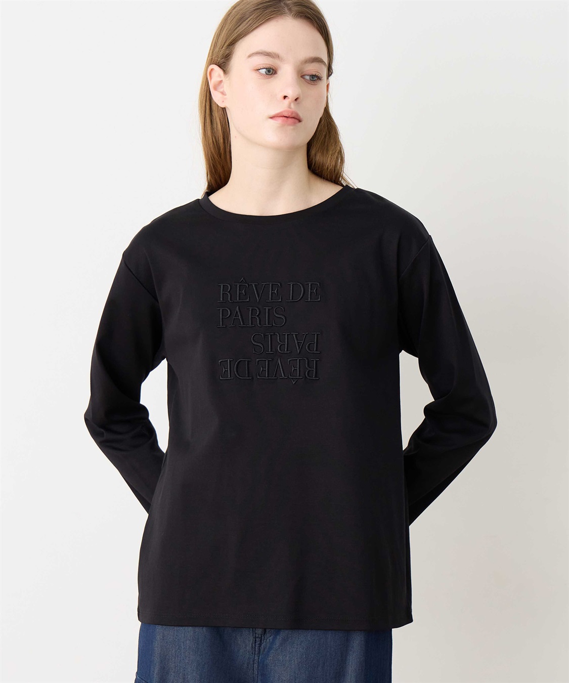 LE SOUK HOLIDAY 刺しゅうロングTシャツ