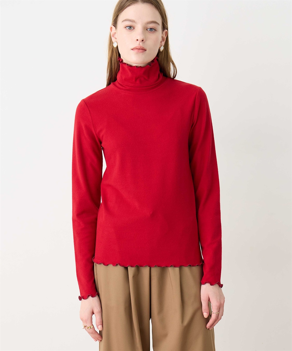 LE SOUK HOLIDAY メローハイネックプルオーバー（差し色）_variation_1