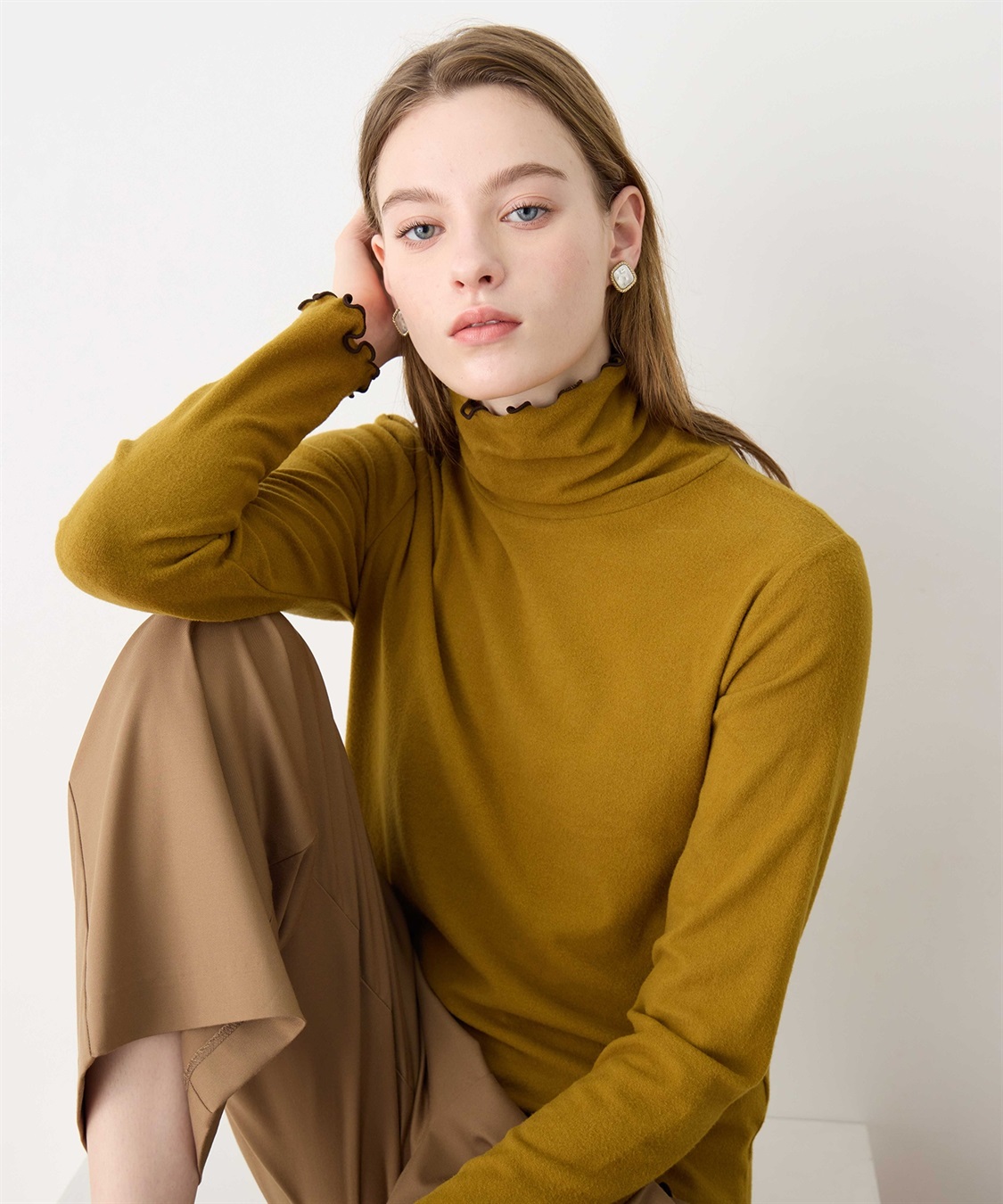 LE SOUK HOLIDAY メローハイネックプルオーバー（差し色）_variation_5