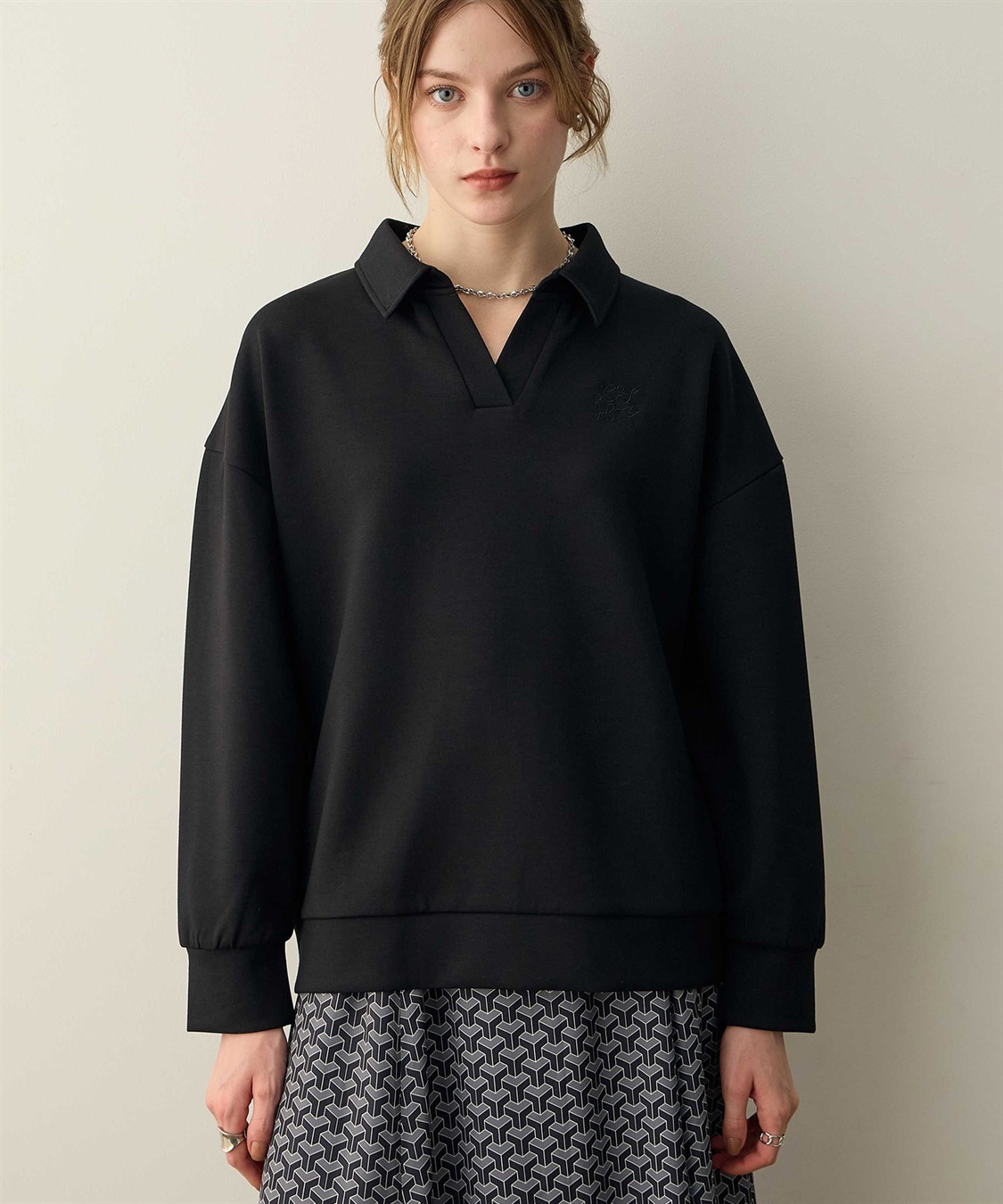 LE SOUK HOLIDAY ダンボールスキッパーネックプルオーバー_variation_1