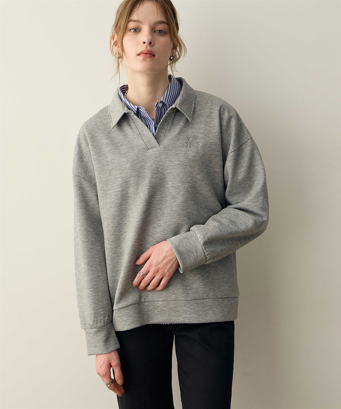 LE SOUK HOLIDAY ダンボールスキッパーネックプルオーバー_variation_2