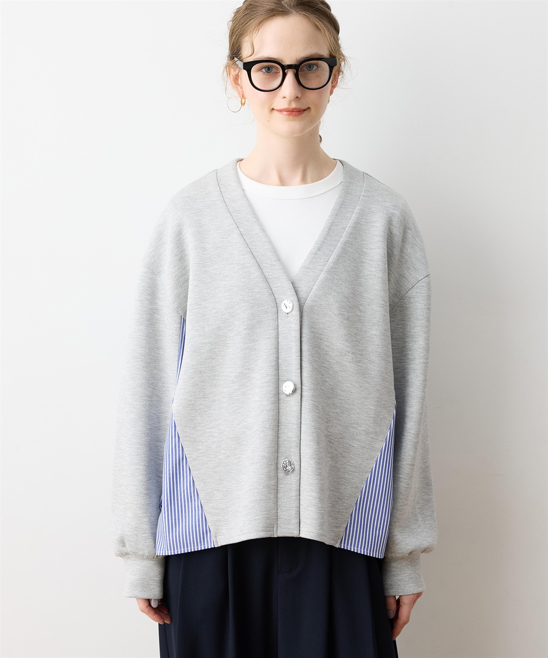 LE SOUK HOLIDAY 【WEB限定】Vネックドッキングカーディガン_variation_1