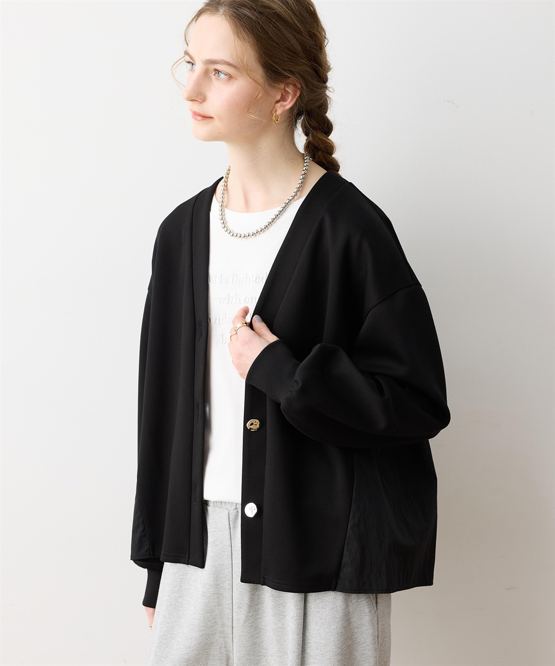 LE SOUK HOLIDAY 【WEB限定】Vネックドッキングカーディガン_variation_2