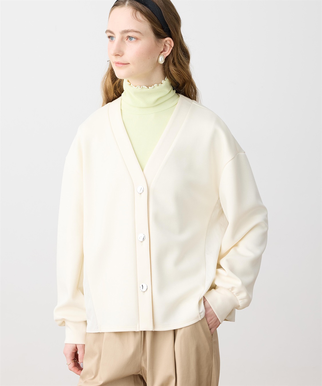 LE SOUK HOLIDAY 【WEB限定】Vネックドッキングカーディガン_variation_3