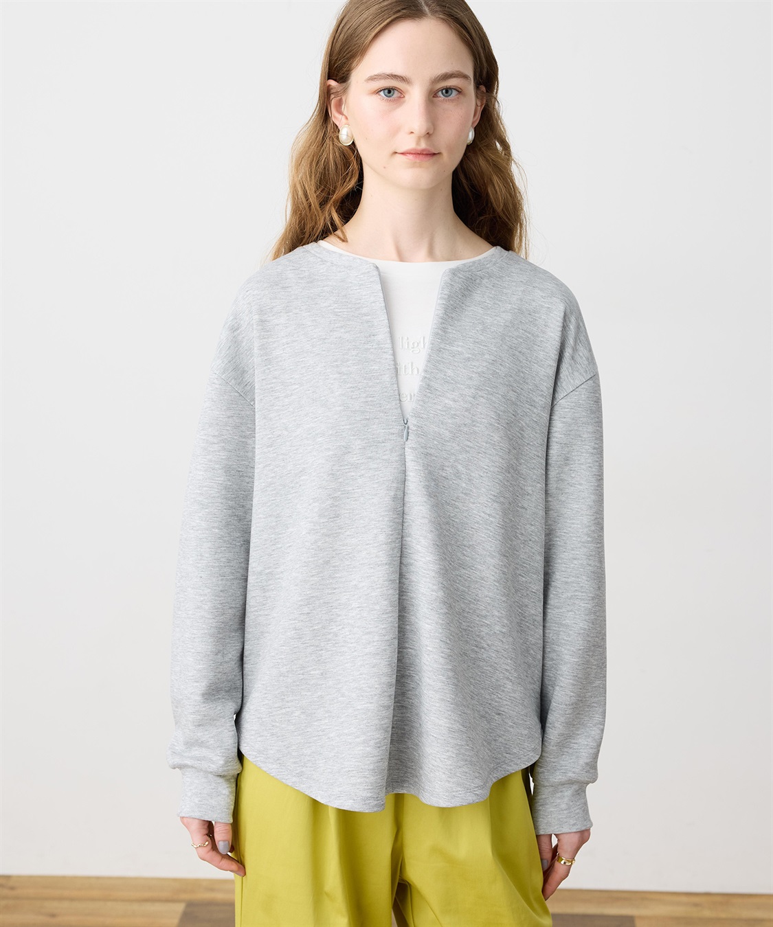 LE SOUK HOLIDAY ダンボールハーフジッププルオーバー_variation_1