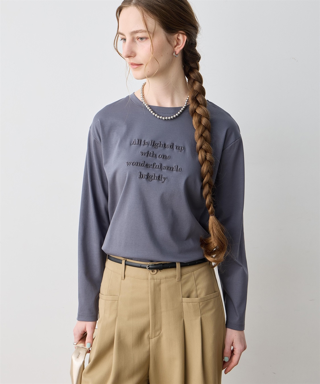 LE SOUK HOLIDAY 刺しゅうＴシャツ【クーラータッチ】_variation_2