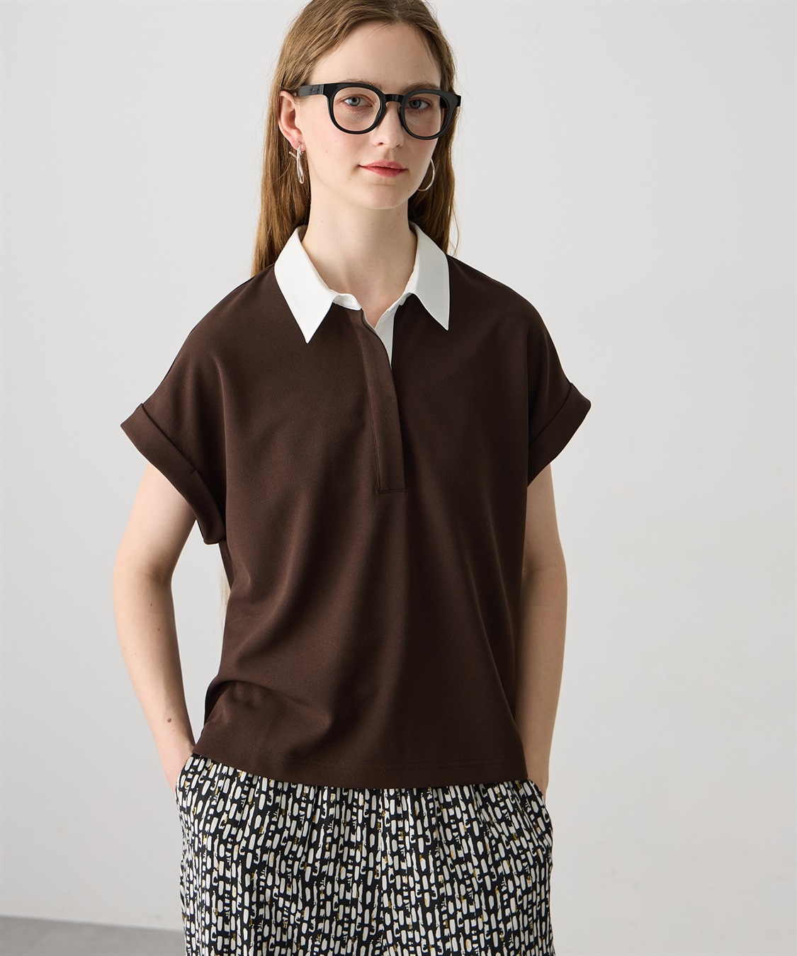 LE SOUK HOLIDAY 《WEB限定》配色衿カットジャガードプルオーバー_main