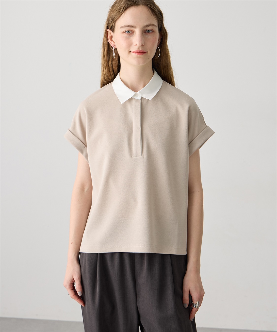 LE SOUK HOLIDAY 《WEB限定》配色衿カットジャガードプルオーバー_variation_1