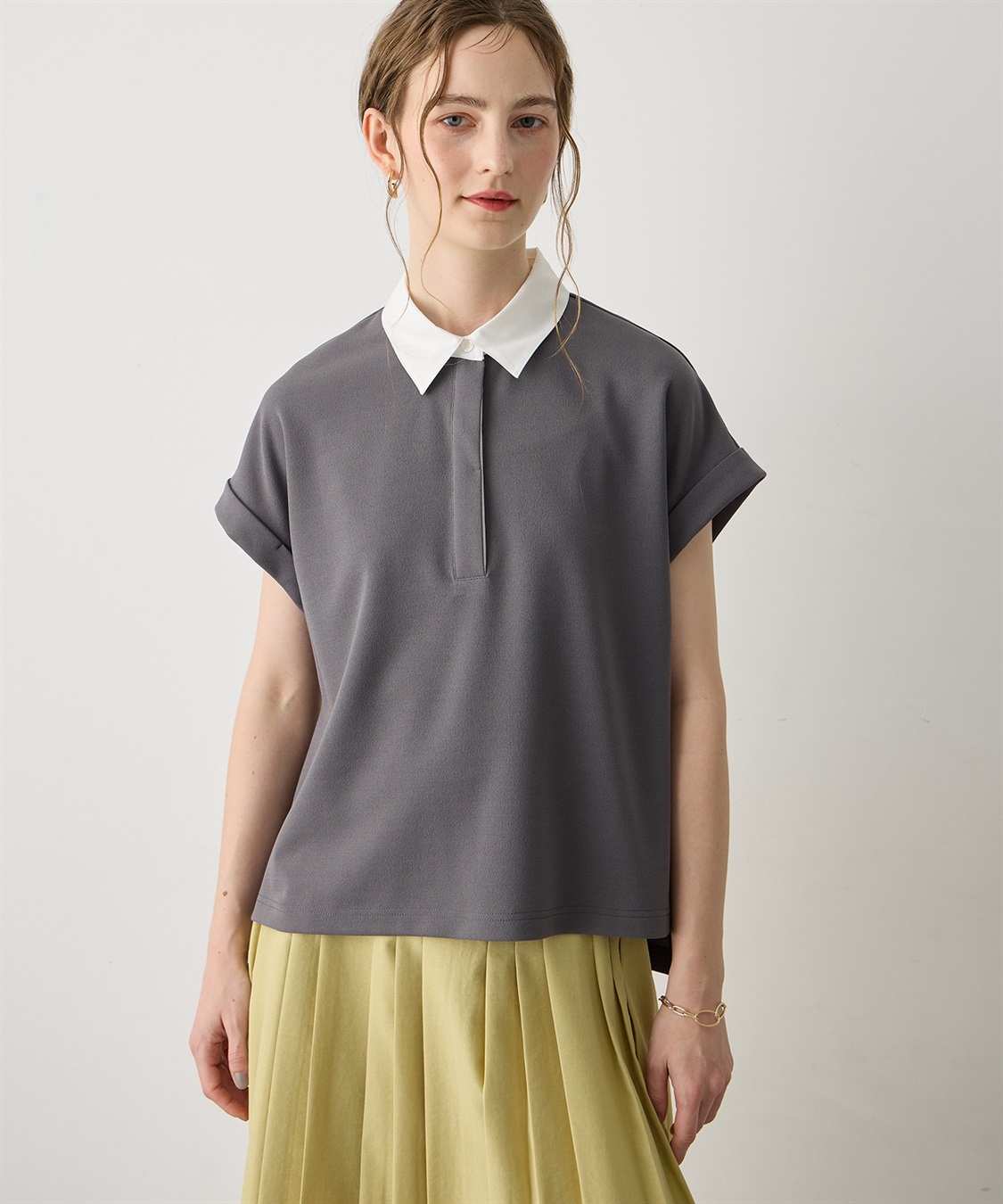 LE SOUK HOLIDAY 《WEB限定》配色衿カットジャガードプルオーバー_variation_2