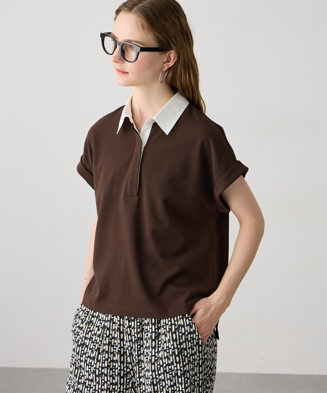 LE SOUK HOLIDAY 《WEB限定》配色衿カットジャガードプルオーバー_variation_3