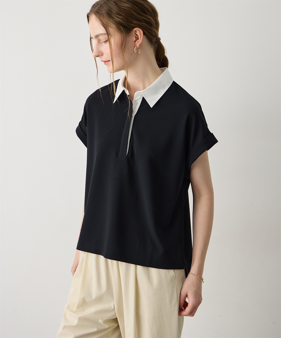 LE SOUK HOLIDAY 《WEB限定》配色衿カットジャガードプルオーバー_variation_4