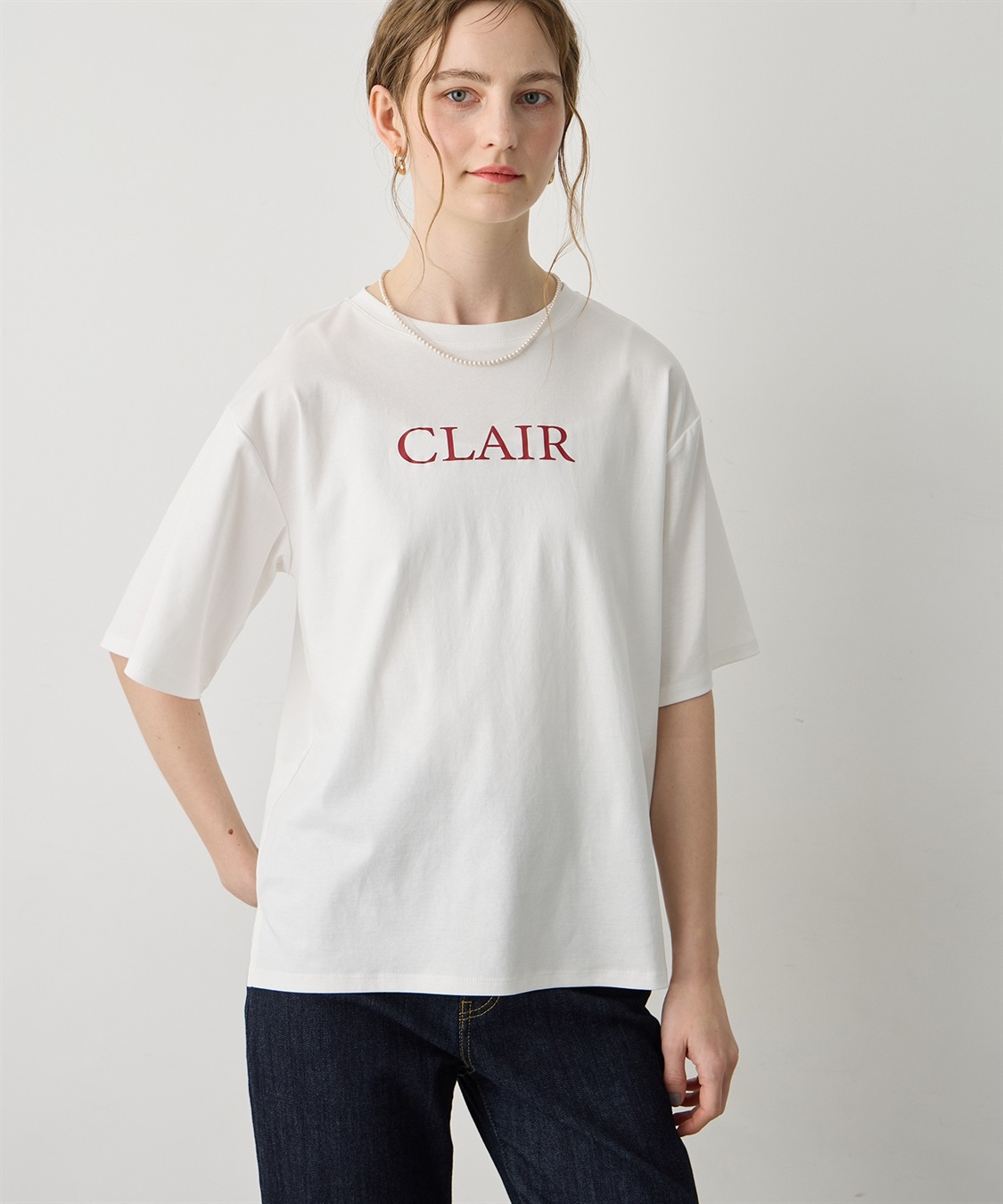 LE SOUK HOLIDAY ロゴプリントTシャツ_variation_1