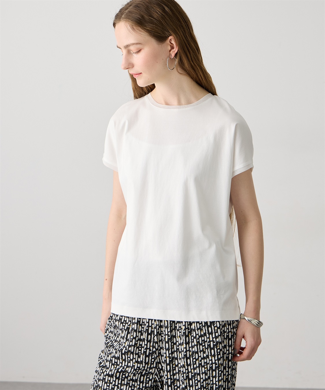 LE SOUK HOLIDAY チュール使いTシャツ_variation_1