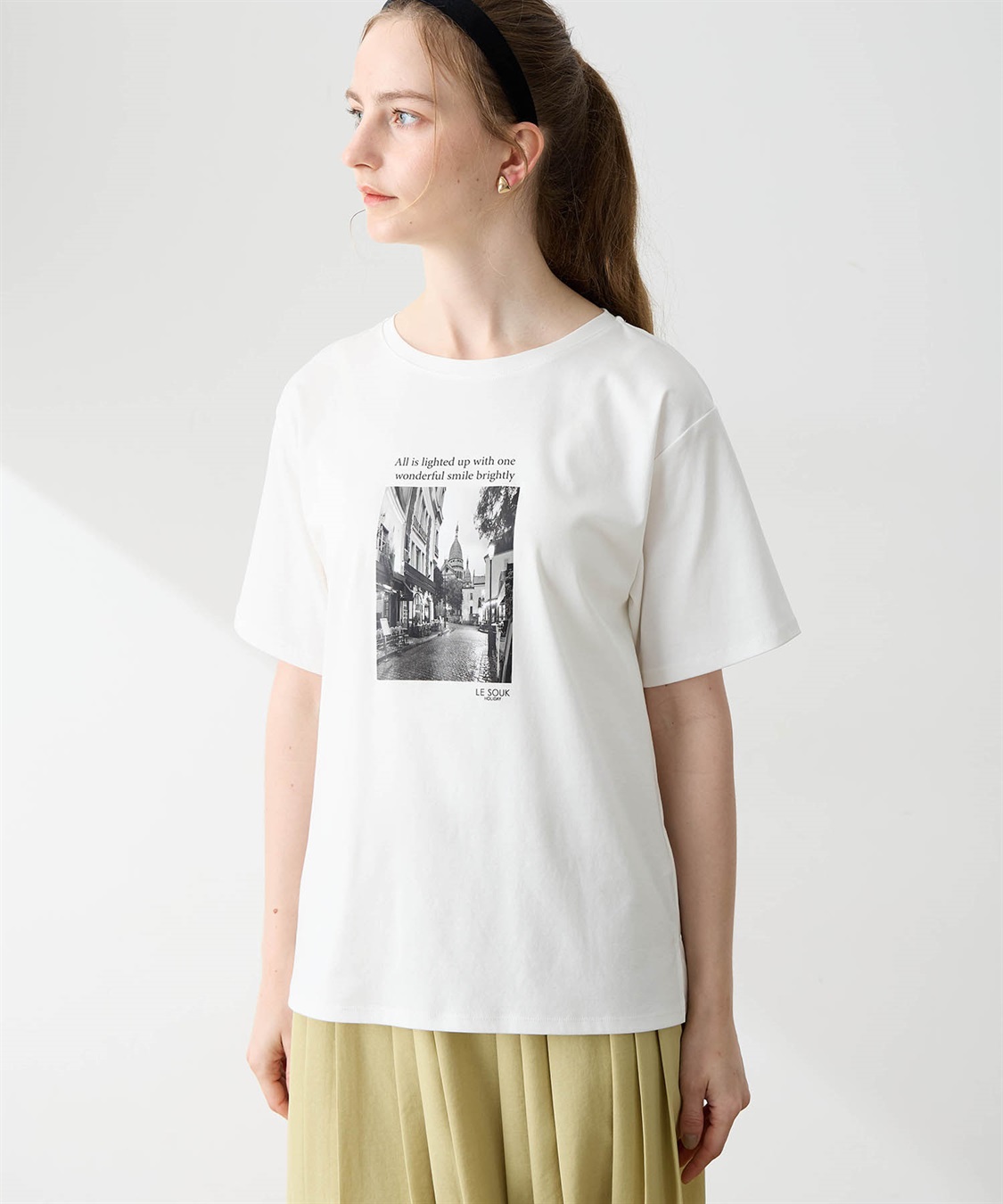 LE SOUK HOLIDAY フォトプリントTシャツ【接触冷感・吸水速乾】_variation_2