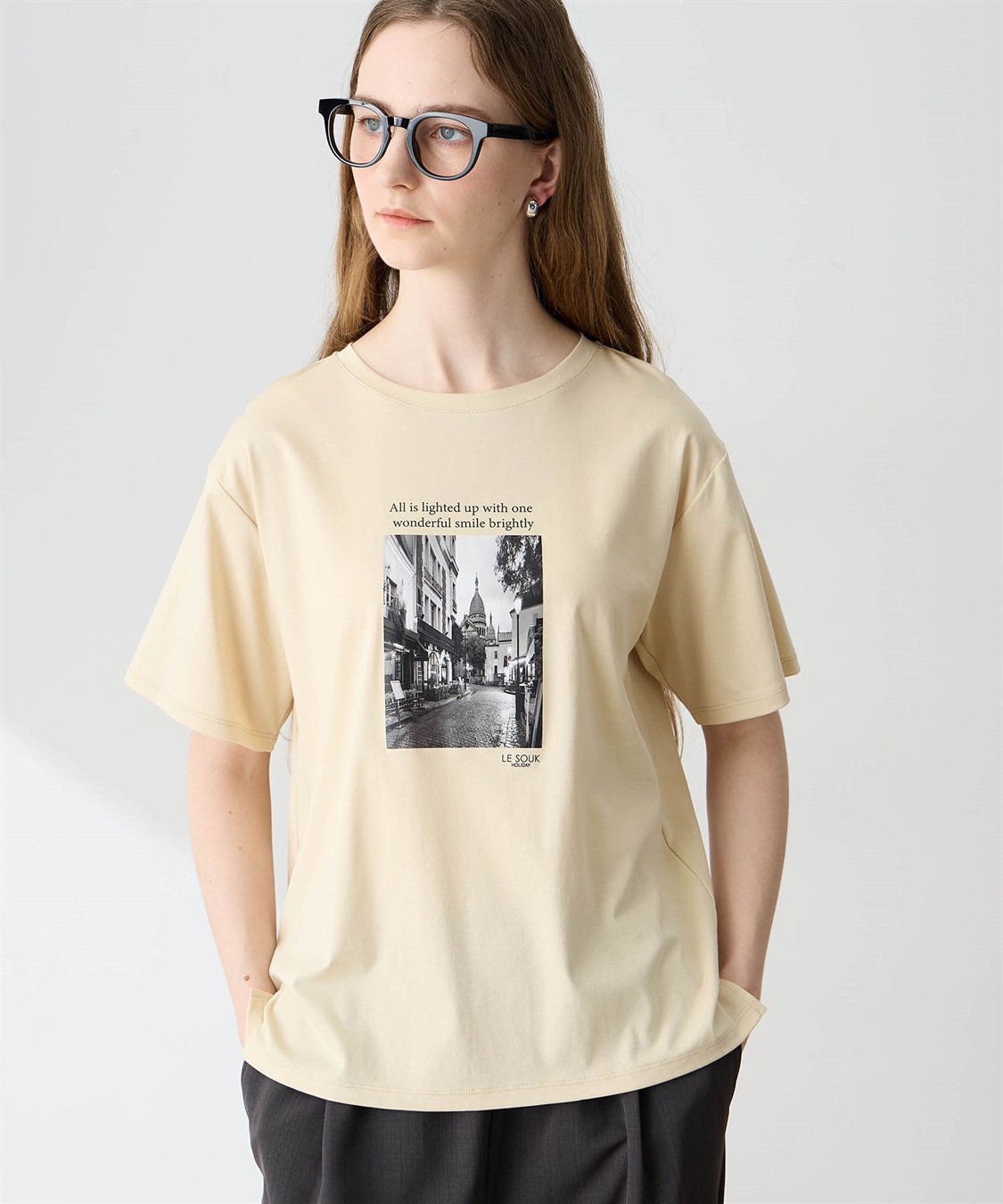 LE SOUK HOLIDAY フォトプリントTシャツ【接触冷感・吸水速乾】_variation_3