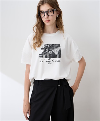 LE SOUK HOLIDAY フォトプリントドルマンTシャツ【接触冷感・吸水速乾】_variationthumb_1