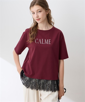 LE SOUK HOLIDAY レースドッキングプリントTシャツ【接触冷感・吸水速乾】_variationthumb_2