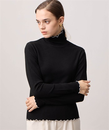 LE SOUK HOLIDAY メローハイネック起毛ロングTシャツ【吸湿発熱・ベーシックカラー】_variationthumb_3