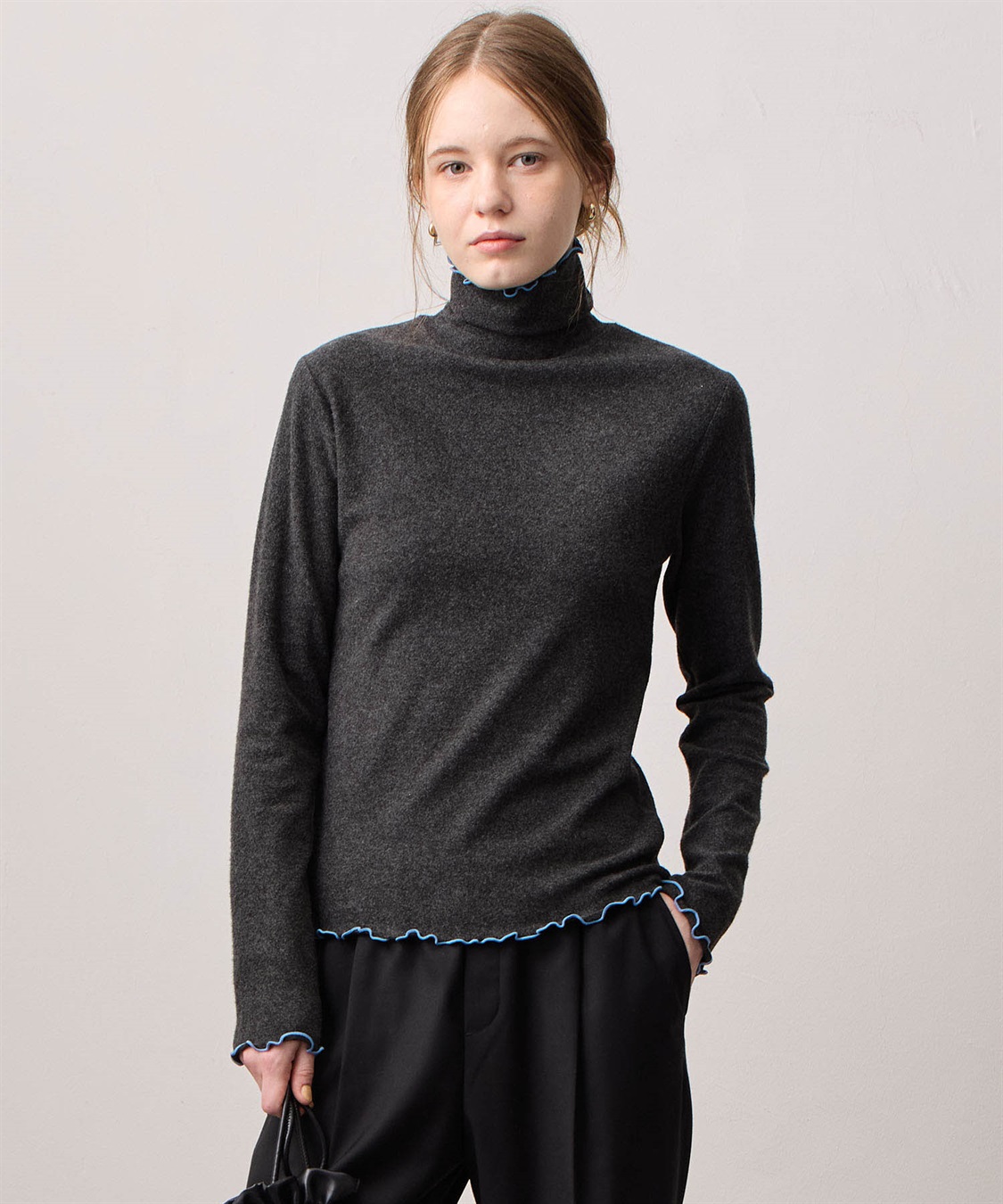 LE SOUK HOLIDAY メローハイネック起毛ロングTシャツ【吸湿発熱・ベーシックカラー】_variation_5
