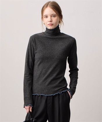 LE SOUK HOLIDAY メローハイネック起毛ロングTシャツ【吸湿発熱・ベーシックカラー】_variationthumb_5