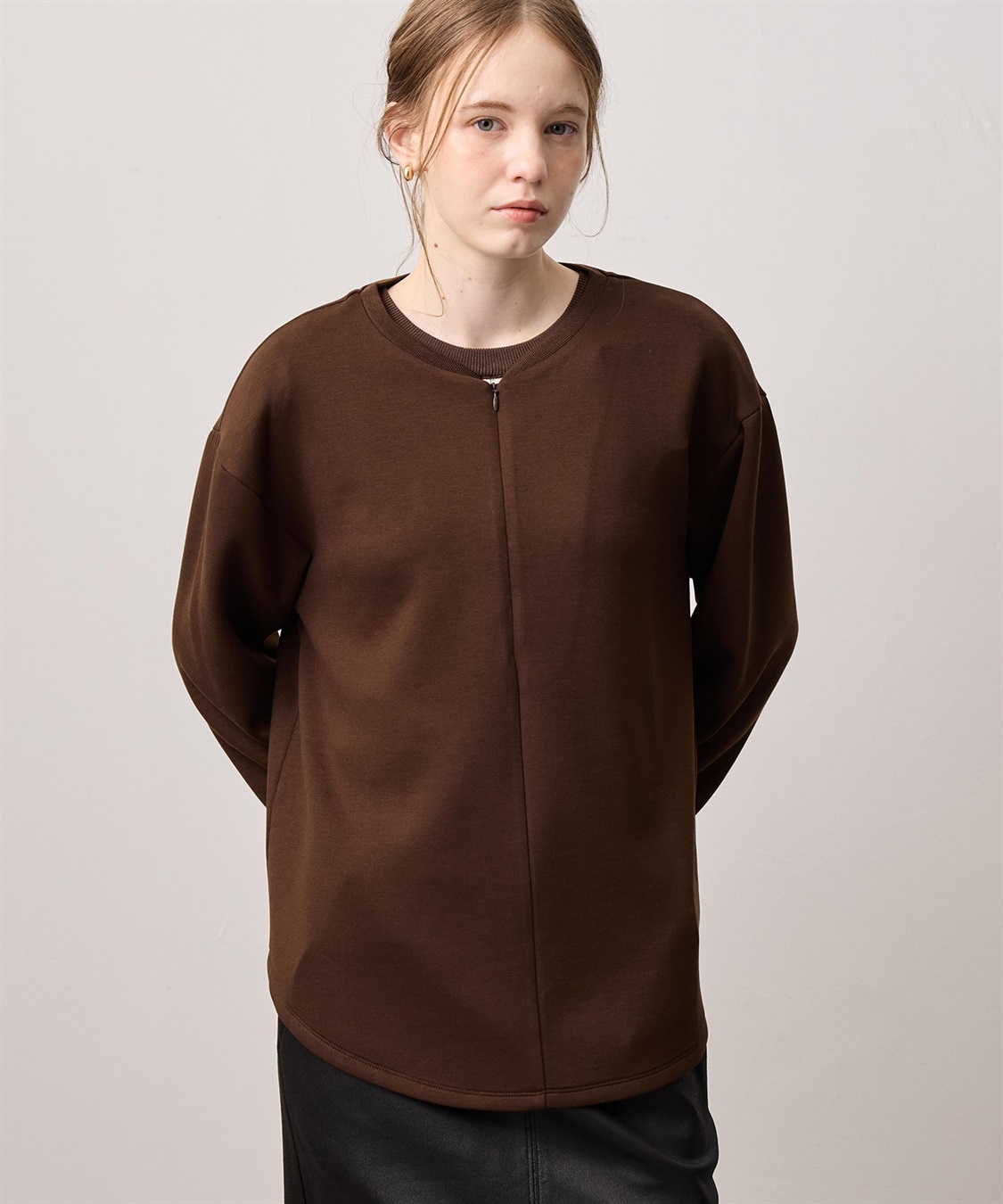 LE SOUK HOLIDAY ハーフジップカットプルオーバー