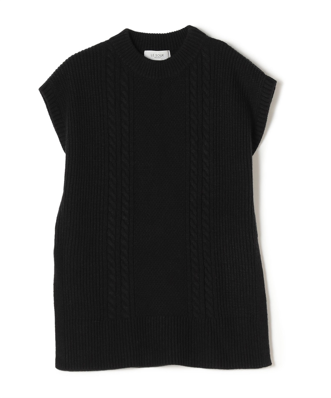 LE SOUK HOLIDAY ケーブルニットベスト_variation_3