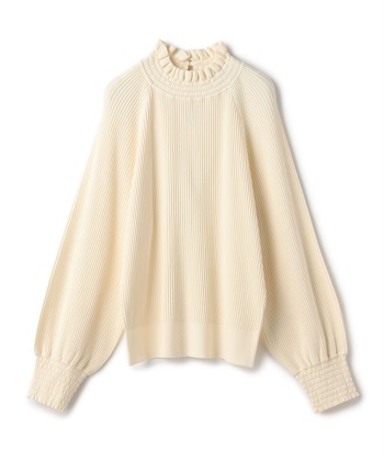 フリルネックニットプルオーバー LE SOUK HOLIDAY｜クロスプラス公式